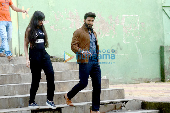 ranveer snapped on the sets of an ad shoot 4