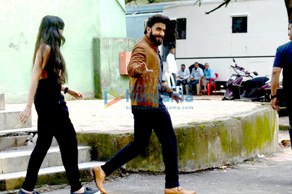ranveer snapped on the sets of an ad shoot 7