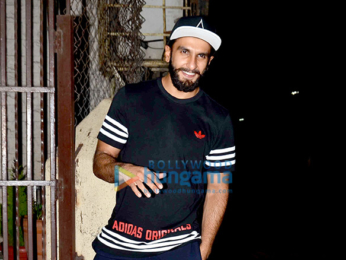 Ranveer Singh snapped post dubbing at a studio in Bandra