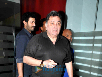Rishi Kapoor & lyricist Sameer snapped post their dinner at 'Royal China'