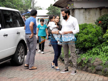 Riteish Deshmukh, Genelia Dsouza snapped with their son at 'Joggers Park', Bandra