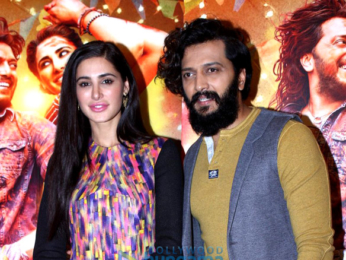 Riteish Deshmukh & Nargis Fakhri at 'Banjo' promotions