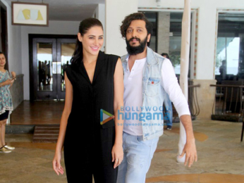Ritesh Deshmukh & Nargis Fakhri snapped at 'Banjo' promotions