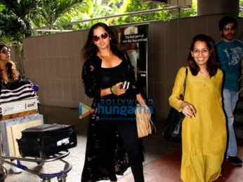 Sania Mirza snapped at the international airport