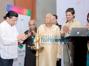 Shaan, Anup Jalota and others at the launch of 'Sa Re Ga Ma Music Academy'