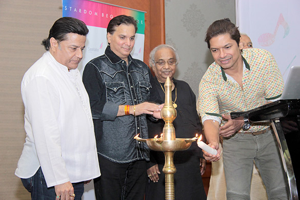 Shaan, Anup Jalota and others at the launch of ‘Sa Re Ga Ma Music Academy’