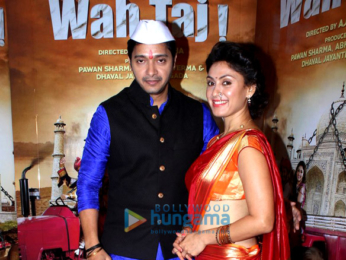 Shreyas Talpade & Manjari Fadnis promote 'Wah Taj'