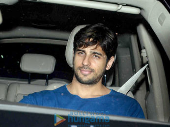 Sidharth Malhotra & Katrina Kaif snapped post dinner at Nitya Mehra's house