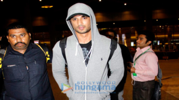 Sushant Singh Rajput & Kangna Ranaut snapped at the domestic airport