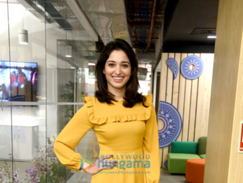 Tamannaah Bhatia, Prabhu Dheva & Sonu Sood visit Facebook office to promote 'Tutak Tutak Tutiya'