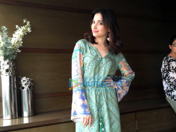 Tamannaah Bhatia snapped promoting her upcoming film 'Tutak Tutak Tutiya'