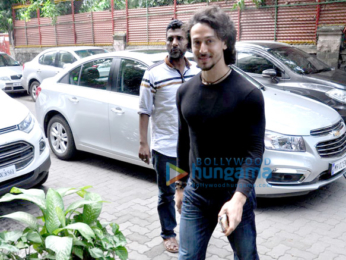Tiger Shroff snapped entering Excel Entertainment office