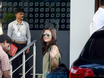 Varun Dhawan, Alia Bhatt, Jacqueline Fernandez & Abhishek Bachchan depart for ISL opening in Guwahati