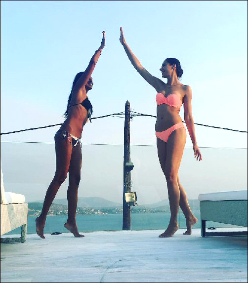 check out nargis fakhri flaunts her bikini body in greece 7