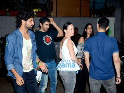Aditya Roy Kapur snapped with friends post dinner at Monkey bar