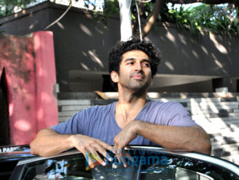 Aditya Roy Kapur snapped with his mom in Bandra