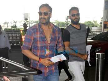 Ajay Devgn and Shahid Kapoor, Mira Rajput and their baby snapped at the airport