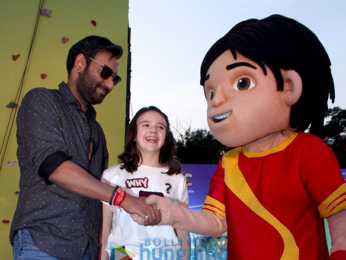 Ajay Devgn and crew of 'Shivaay' snapped promoting their film