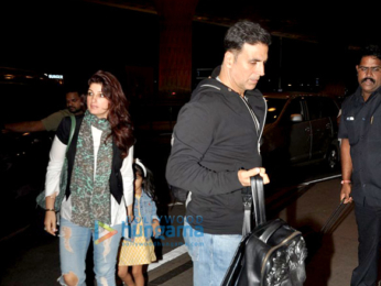 Akshay Kumar and family depart for holidays in Dubai