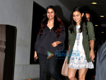 Alia Bhatt snapped post family dinner at 'Hakkasan'