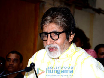 Amitabh Bachchan celebrates his 74th birthday with the media