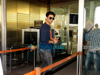 Amy Jackson & Sushant Singh Rajput snapped at the airport