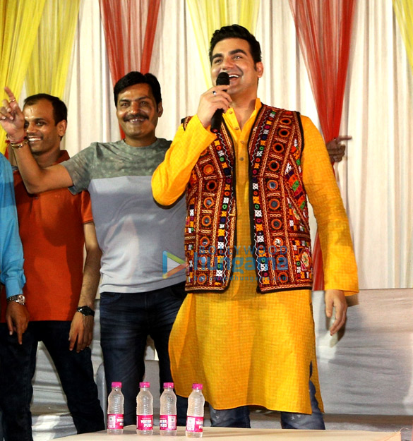 Arbaaz Khan promotes ‘Tera Intezaar’ at special Navratri celebrations in Gandhidham
