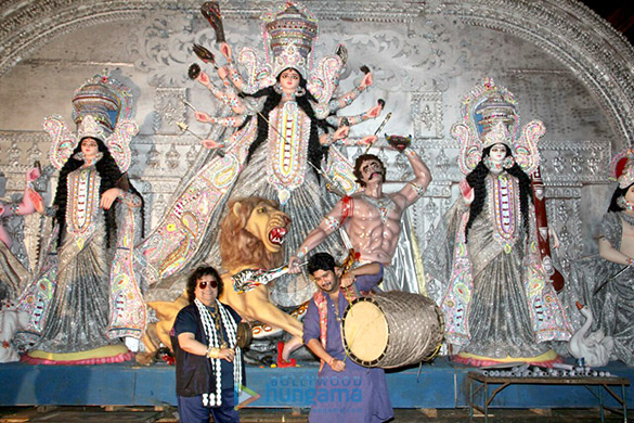 bappi bappa at durga puja celebrations 1