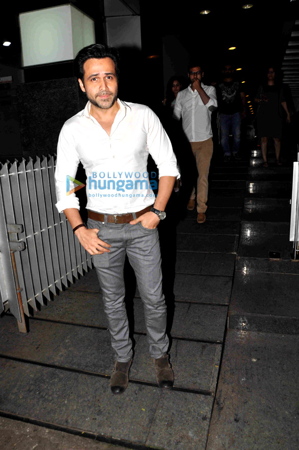 Emraan Hashmi snapped with Director Kunal Deshmukh post dinner at Hakkasan Emraan Hashmi snapped with Director Kunal Deshmukh post dinner at Hakkasan