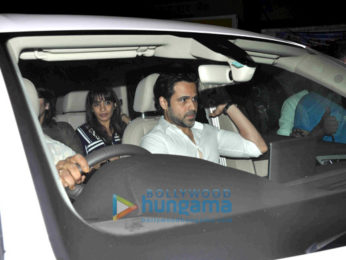 Emraan Hashmi snapped with Director Kunal Deshmukh post dinner at Hakassan