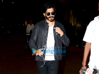 Harshvardhan Kapoor and Saiyami Kher snapped arriving back after the London premiere of Mirzya