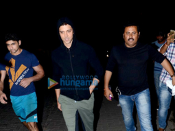 Hrithik Roshan snapped post jogging in Juhu