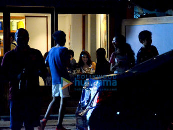 Jacqueline Fernandez & Sonam Kapoor snapped post dinner at Sequel Bistro & Juice Bar in Mumbai
