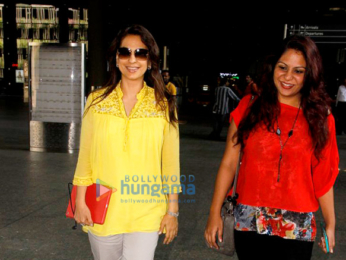 Malaika Arora Khan, Anil Kapoor & Juhi Chawla snapped at the Mumbai airport