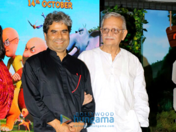 Gulzar & Vishal Bhardwaj at the music launch of 3D animation film 'Motu Patlu: King of Kings'