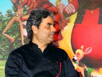 Gulzar & Vishal Bhardwaj at the music launch of 3D animation film 'Motu Patlu: King of Kings'