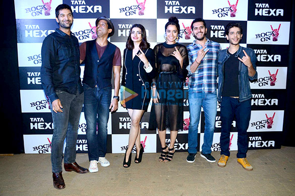 Music launch of ‘Rock On!! 2’ at Bandstand in Bandra Music launch of ‘Rock On!! 2’ at Bandstand in Bandra