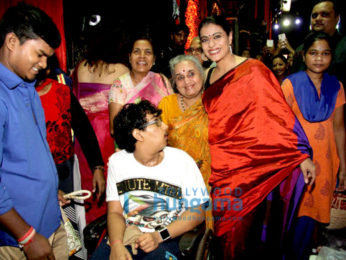 Ranbir Kapoor, Ayan Mukerji and Kajol snapped at the North Sarbojini Durga Pandal