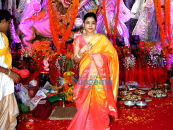 Ranbir Kapoor, Ayan Mukerji and Kajol snapped at the North Sarbojini Durga Pandal