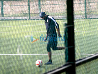 Ranbir Kapoor & Armaan Jain snapped during football practice