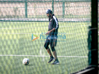 Ranbir Kapoor & Armaan Jain snapped during football practice