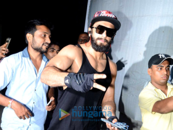 Ranveer Singh snapped post his gym session in Bandra