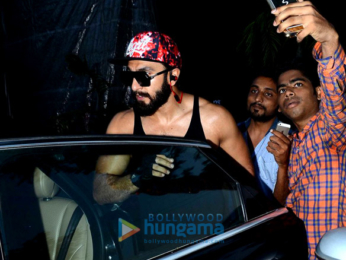 Ranveer Singh snapped post his gym session in Bandra