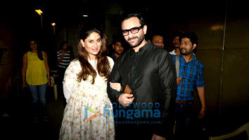 Saif Ali Khan and Kareena Kapoor Khan snapped post Harper’s Bazaar Bride shoot in Mumbai