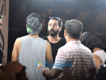 Shahid Kapoor shoots for an ad in Bandra