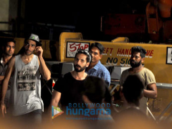 Shahid Kapoor shoots for an ad in Bandra