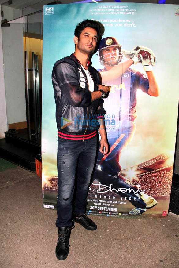 Sushant Singh Rajput holds special screening of ‘M.S. Dhoni – The Untold Story’
