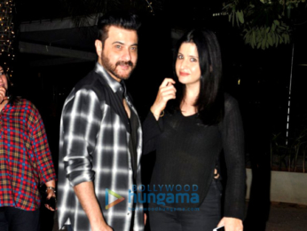 Suniel Shetty & Sanjay Kapoor snapped post dinner in Bandra