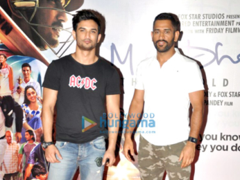 Sushant Singh Rajput & Mahendra Singh Dhoni snapped at 'M.S. Dhoni - The Untold Story' promotions