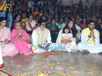 The Bachchan's grace the Durga Ashtami puja in Mumbai